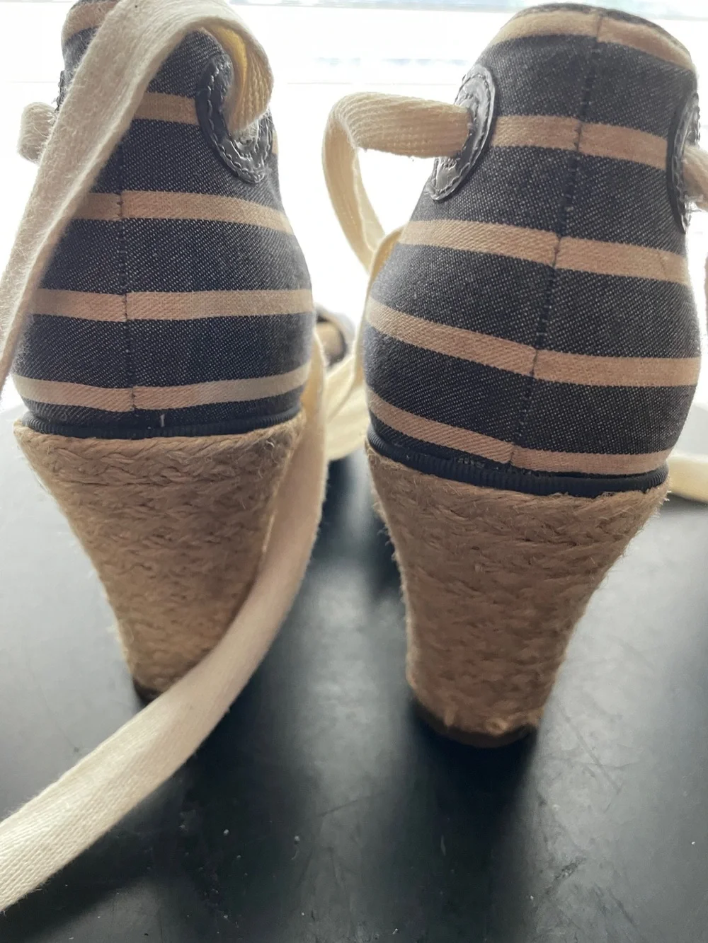 Sperry's Navy & White Stripe Palm Beach Espadrille